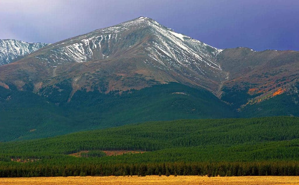Mount Elbert, the highest peak in Colorado at 14,440'.