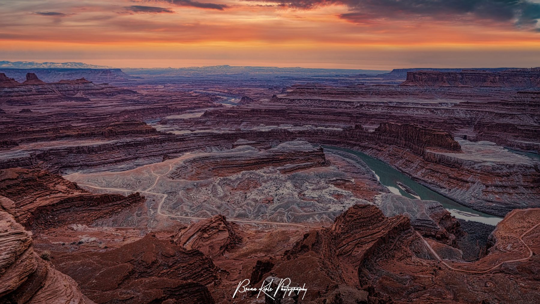 Last Light at Dead Horse Point Panorama