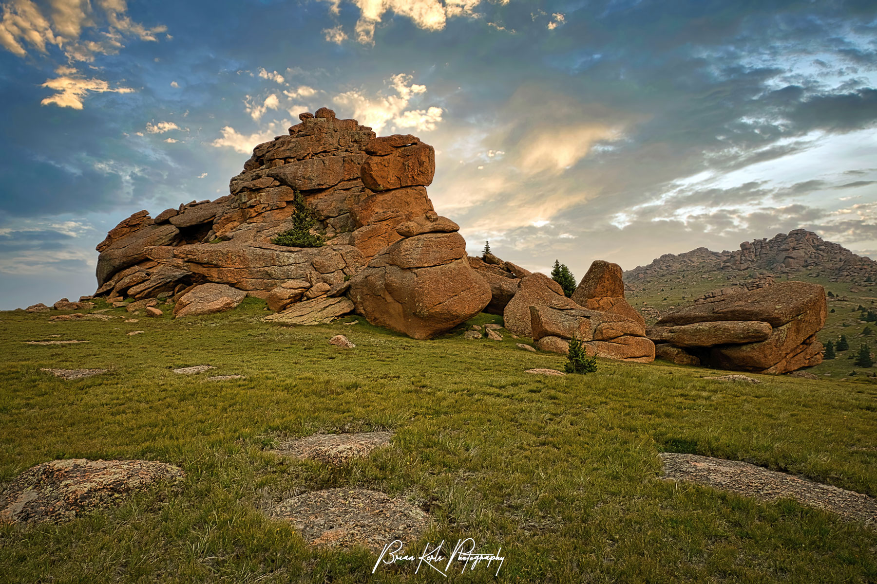 The expansive grassy alpine plateau beneath the summit of Bison Peak in the southern Tarryall Mountains of Colorado is filled with unique and striking granite rock formations, monoliths, and boulders.