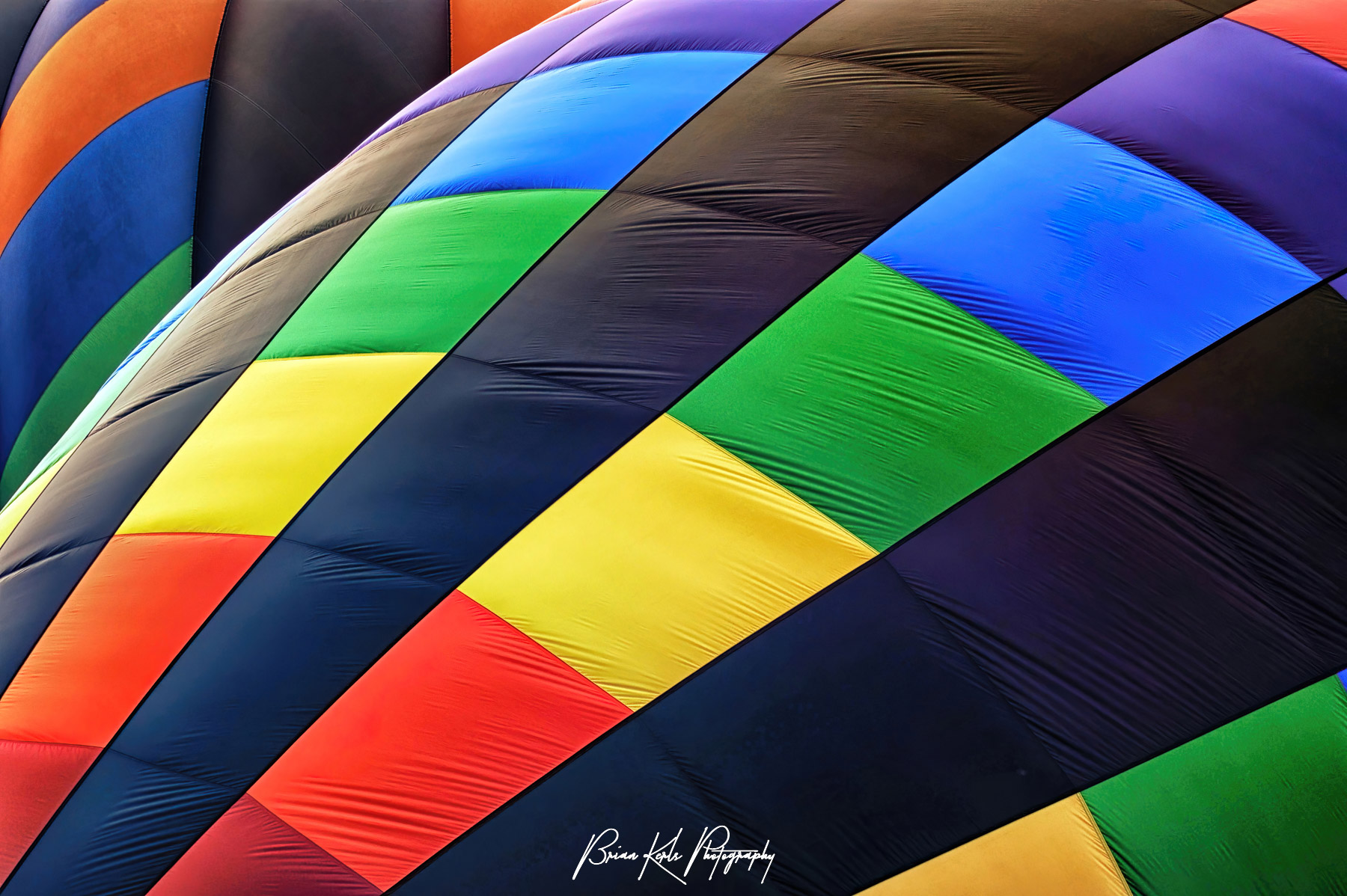 Hot air balloon being inflated at the Colorado Springs Hot Air Balloon Festival.