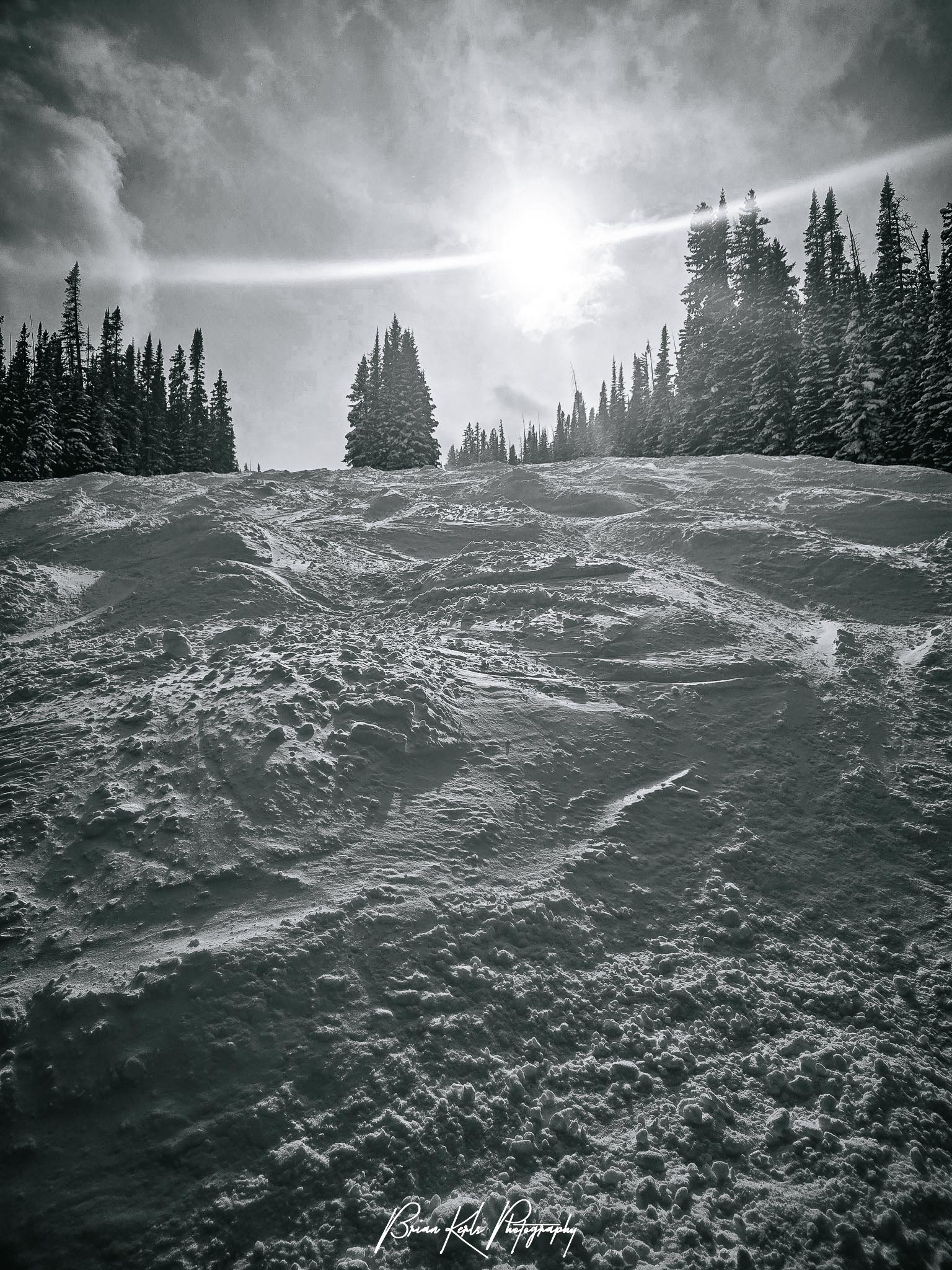 Too Much run at Copper Mountain under late afternoon sun.